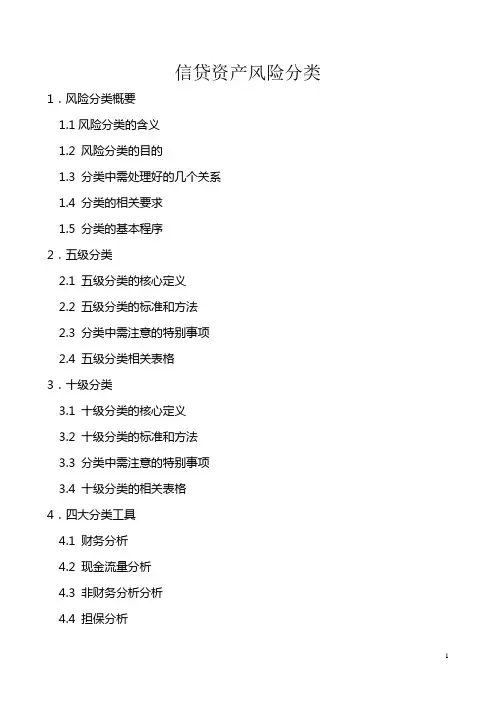信贷资产风险分类.doc