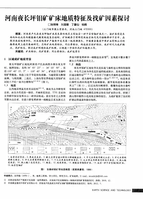 河南夜长坪钼矿矿床地质特征及找矿因素探讨