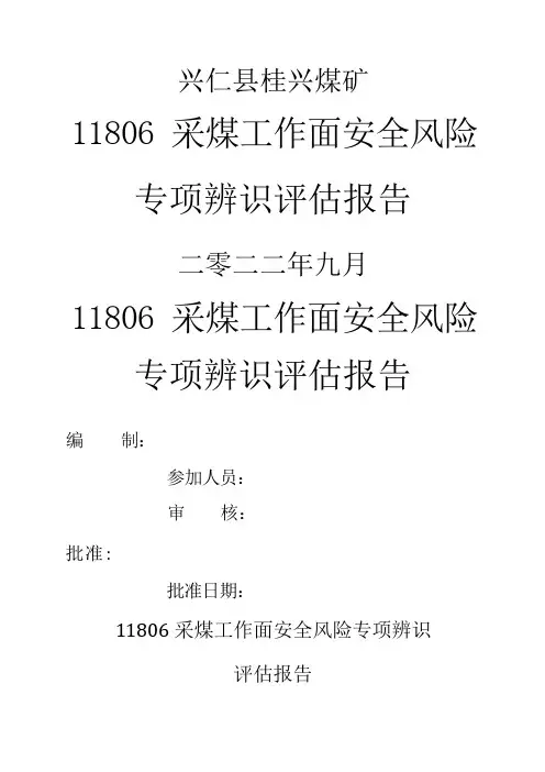 采面安全风险专项辨识评估报告