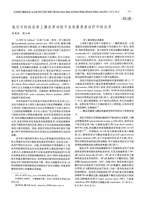 氢化可的松在肾上腺皮质功能不全危重患者治疗中的应用