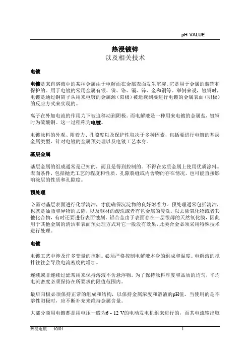 热浸镀锌