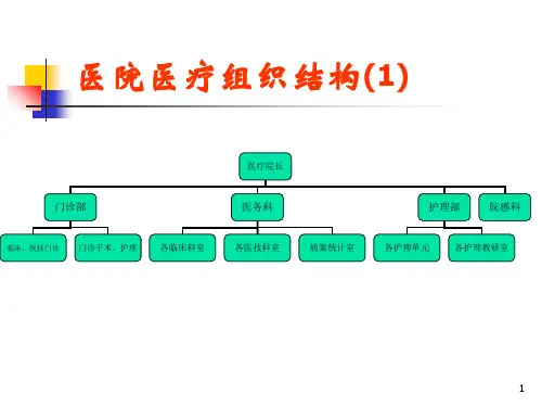 最新医院组织结构和工作流程-PPT文档