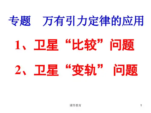 高中物理 卫星变轨问题(上课课件)