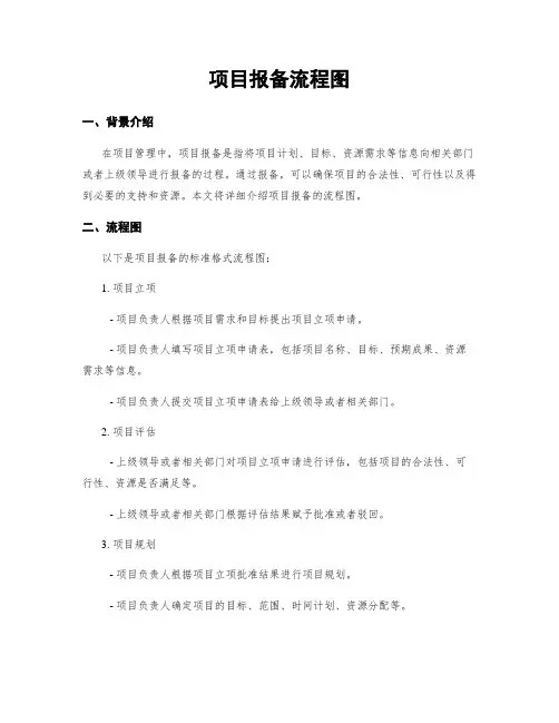 项目报备流程图