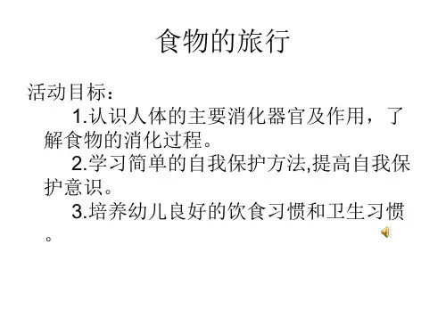 《食物的旅行》PPT课件