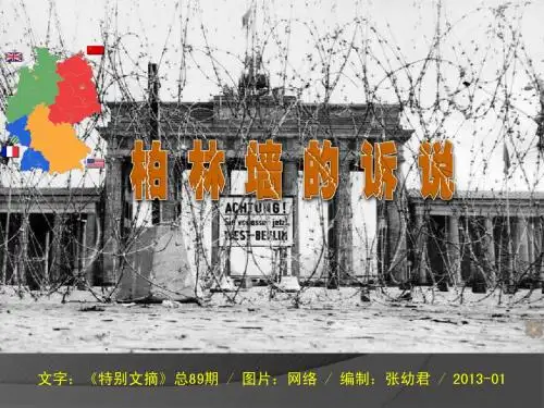 柏林墙的诉说