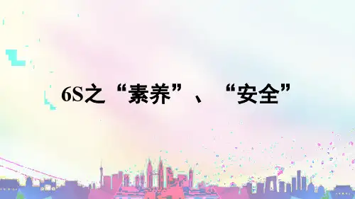 6S之素养安全10.16