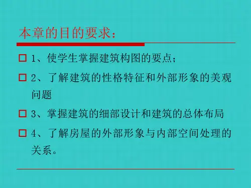 建筑体型与立面设计