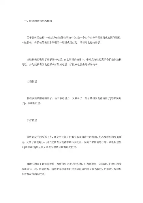 胶体带电问题
