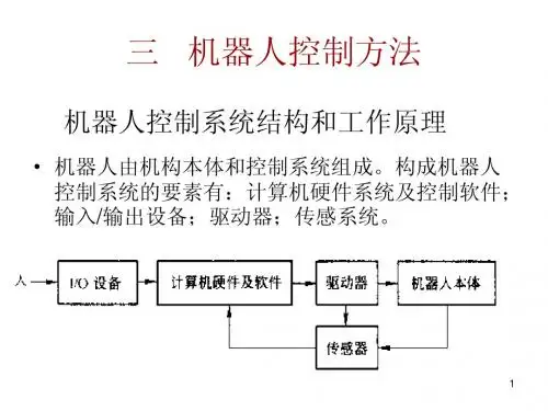 第五章 机器人控制方法