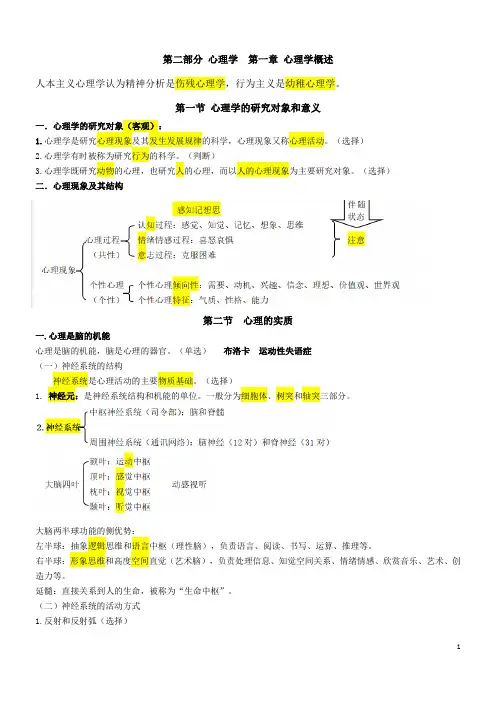 2020山香教师招聘笔记之心理学(醉醉新)