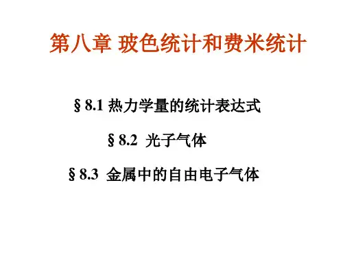 统计物理10-第八章