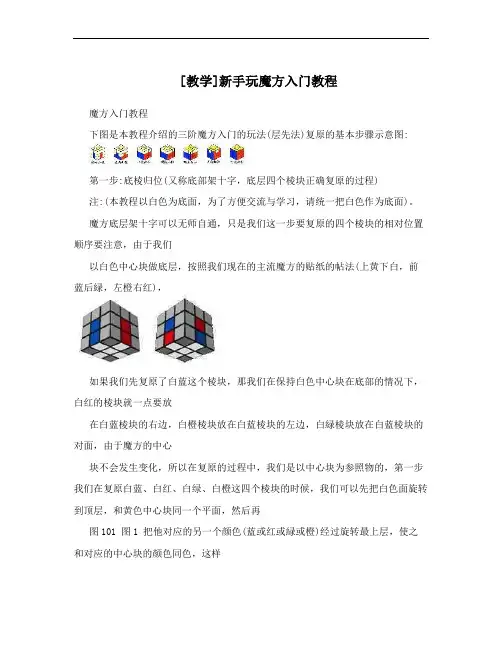 [教学]新手玩魔方入门教程