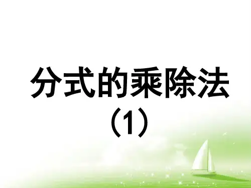 《分式的乘除法(1)》参考课件