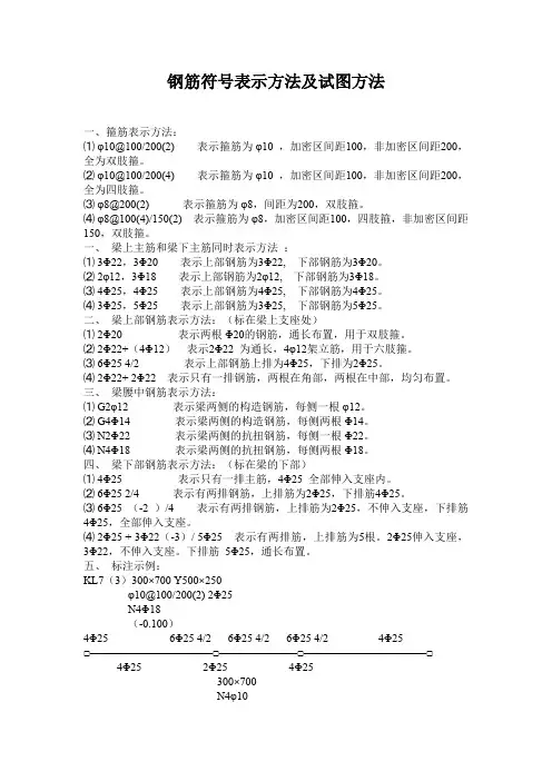 钢筋符号讲解及识图入门(最新整理)