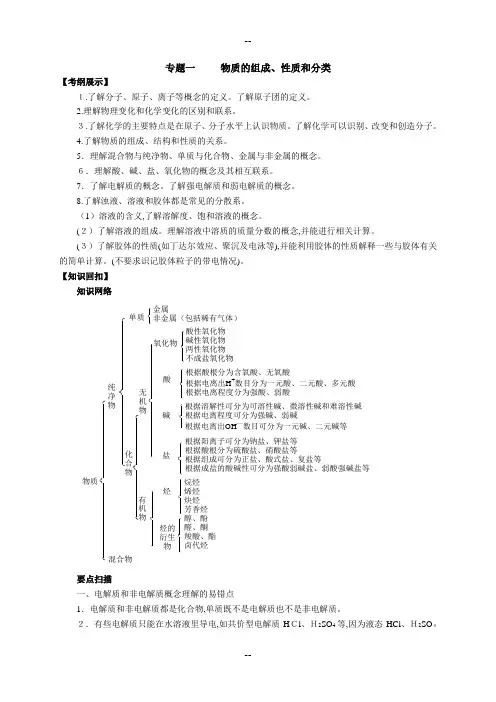 高三化学二轮专题复习学案(全套)