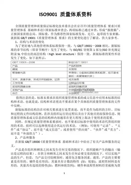 ISO9001  2015版审核资料