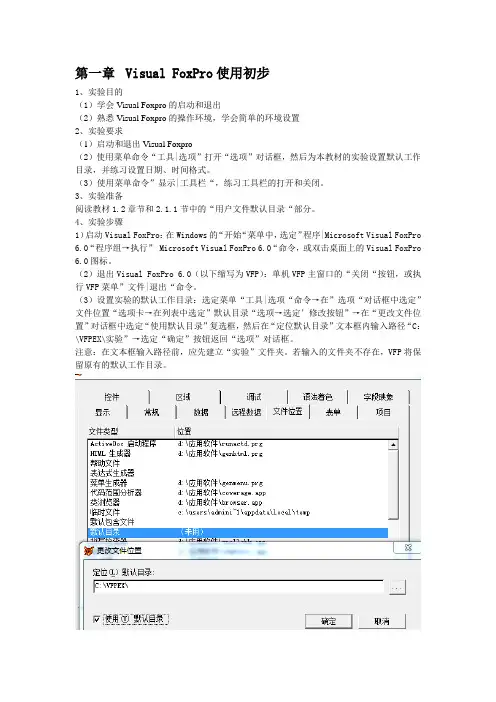vf实验报告