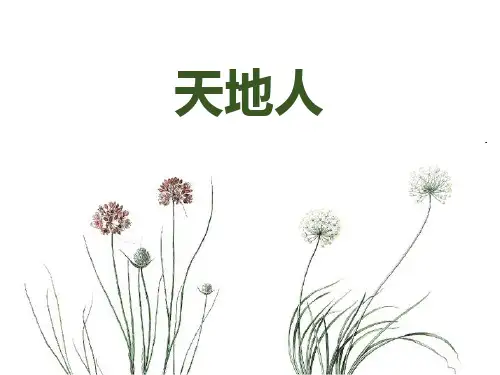 部编版一年级上册语文《天地人》PPT课文电子课件