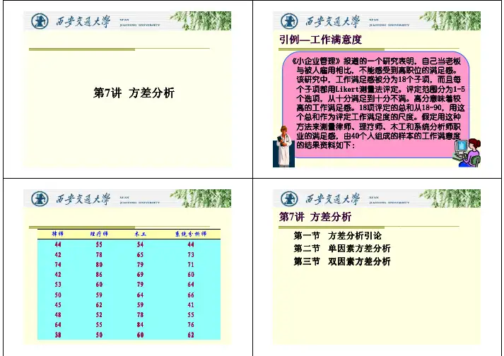 方差分析