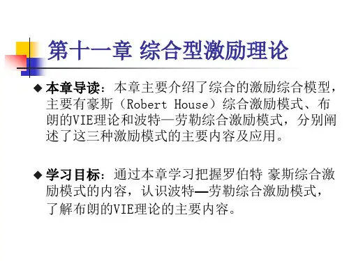 第十一章 综合型激励理论