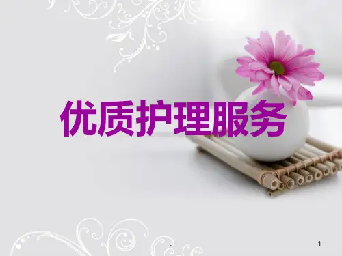 《优质护理服务培训》PPT课件
