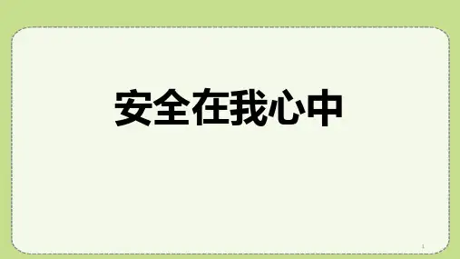 安全在我心中课件-高中主题班会