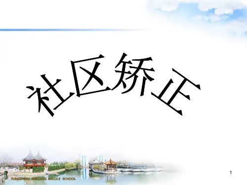 社区矫正PPT参考课件