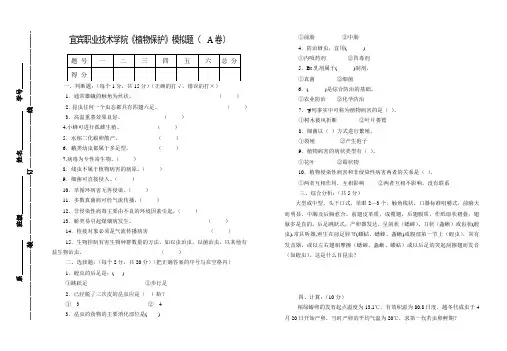 植保综合试题1