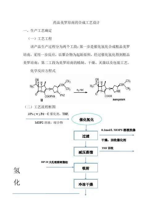 (完整版)美罗培南合成反应