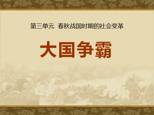 岳麓版七年级历史上册 (大国争霸)春秋战国时期的社会变革新课件教学