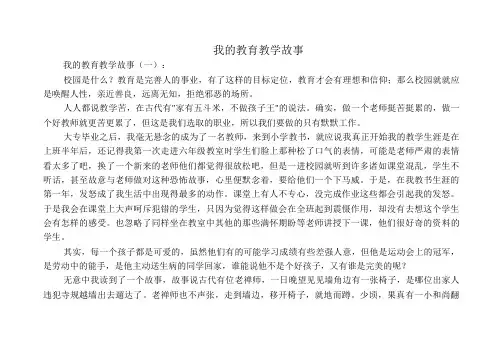 我的教育教学故事20篇