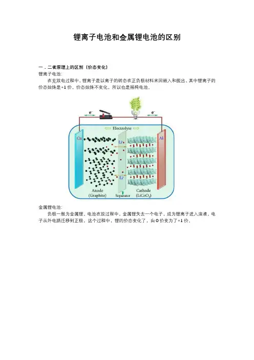 锂离子电池和金属锂电池的区别