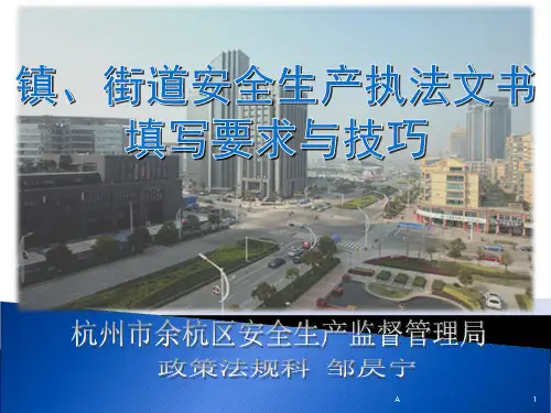 安全生产执法文书填写要求与技巧