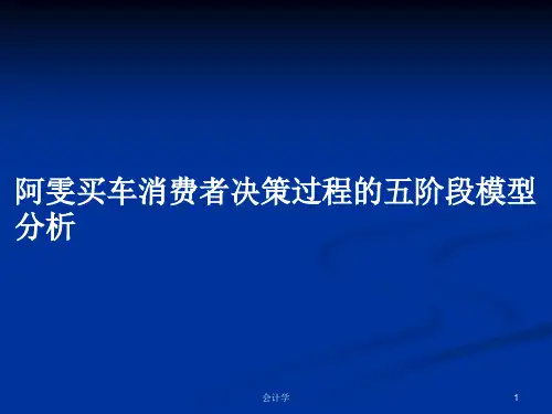 阿雯买车消费者决策过程的五阶段模型分析PPT学习教案