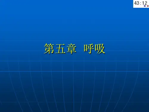 第五章  呼吸