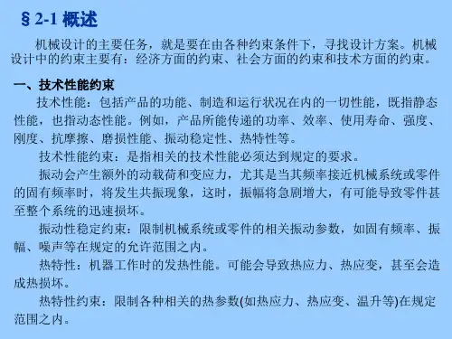 机械设计中的约束问题