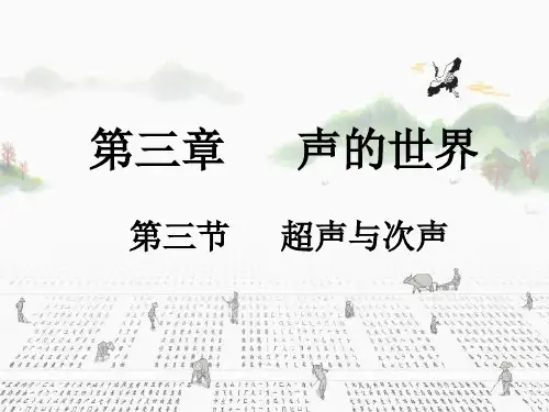 超声与次声 课件  2021-2022学年沪科版物理八年级
