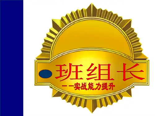 班组长实战能力提升教材
