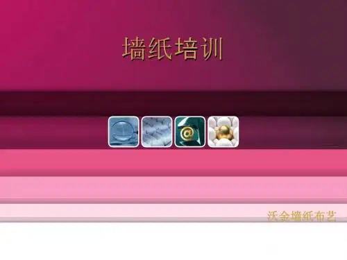 沃金壁纸培训资料