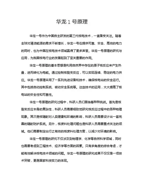 华龙1号原理