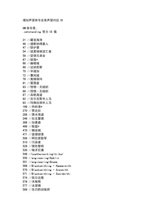 声望命令——精选推荐