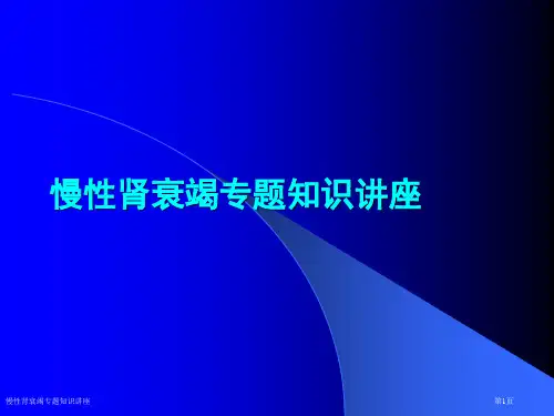 慢性肾衰竭专题知识讲座