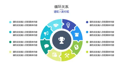新版多项并列关系通用图表