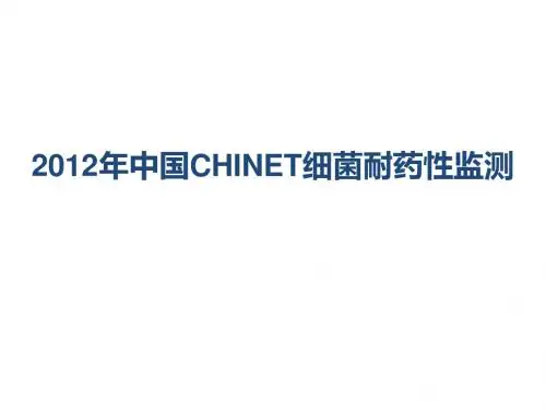 中国CHINET细菌耐药性监测