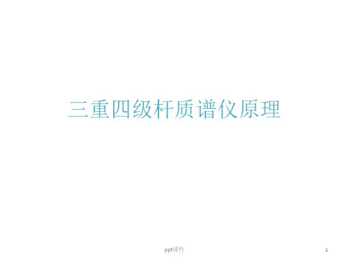 三重四级杆质谱仪原理整合完整版  ppt课件