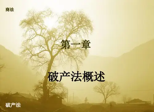 第一章破产法概述