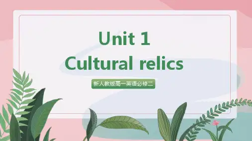 高中英语人教版必修二Unit1 词形变化