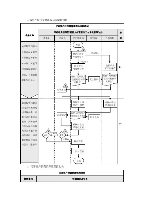 集团无形资产投资预算流程与风险控制图