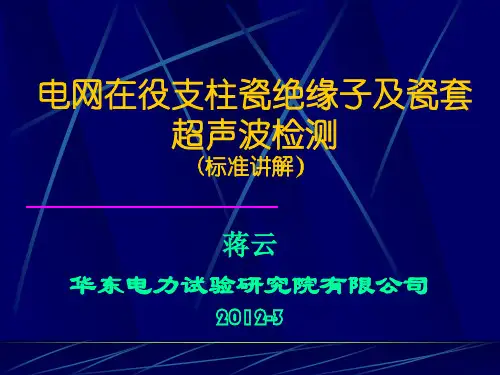 电网在役支柱瓷绝缘子超声波检测(标准讲解)